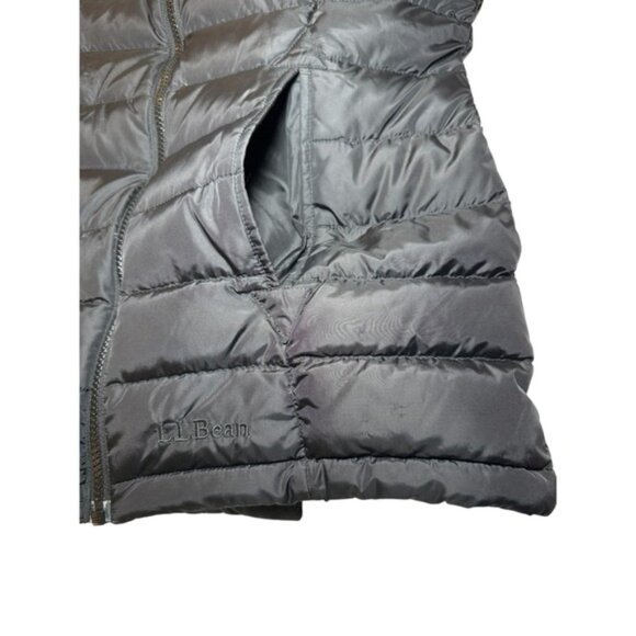 L.L.Bean DownTek Puffer Jacket Womens XL Black Lightweight Full Zip Pockets - Picture 8 of 11